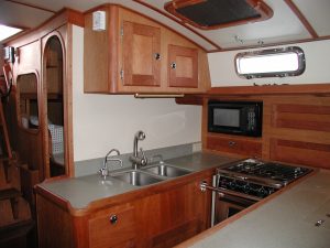 woodworking in galley