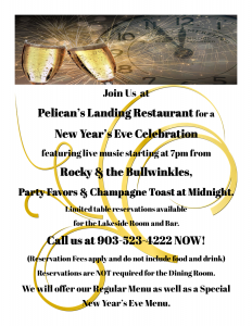 New Years Eve Flyer And Menu